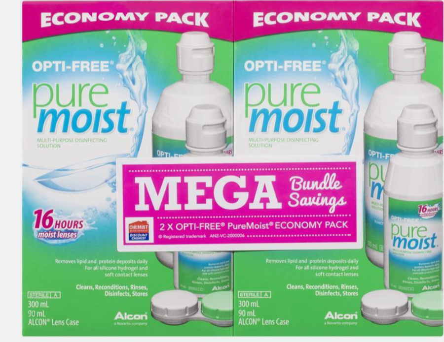 Opti Free Puremoist Mega Bundle Contact Solution Economy 780ml