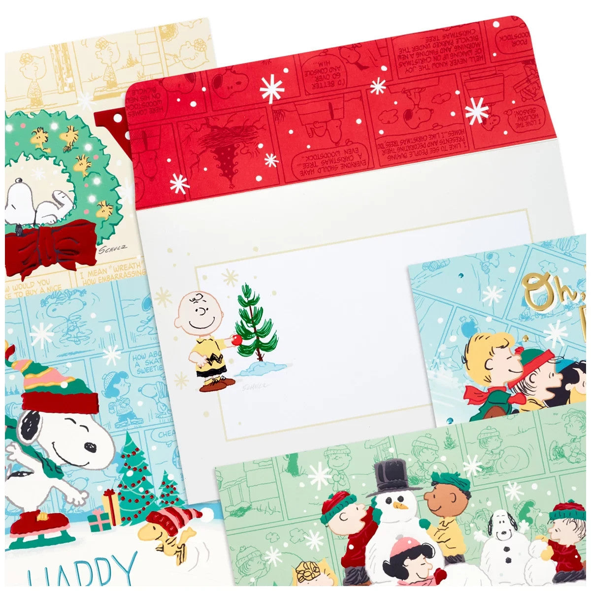 Hallmark Traditional Holiday Card Assortment 40 Pack - Peanuts Icons