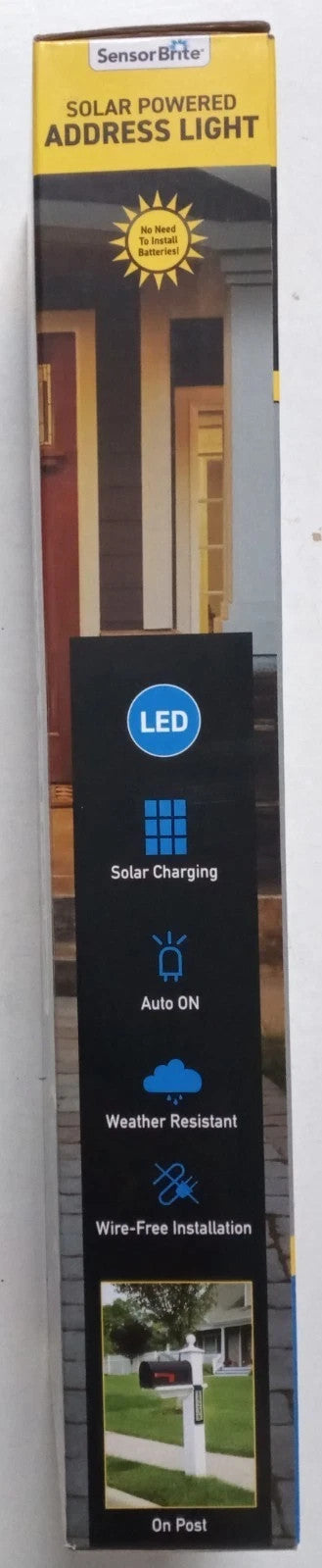 Sensor Brite Solar Powered Address Light - Brand New - Outdoor LED Sign Numbers