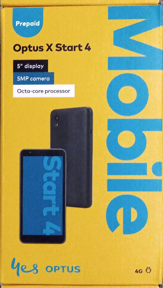 Optus X Start 4 (32GB/2GB, 5.0'', 5MP) Prepaid 4G Mobile Phone Brand New In Box