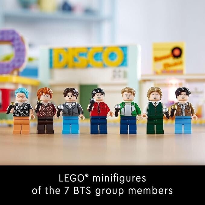 LEGO Ideas 21339 BTS Dynamite Set with 7 Minifigures of The Famous K-pop