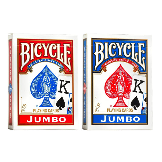 2 Decks Bicycle Card JUMBO INDEX US Standard Playing Cards Red Blue Made In USA