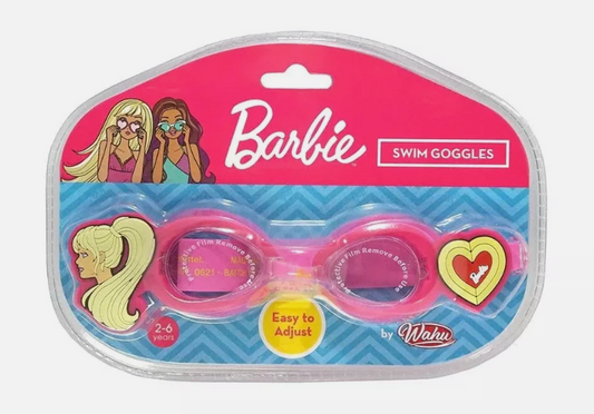 Barbie Swim Goggles Training Water Play Easy to Adjust 2 - 6 Years