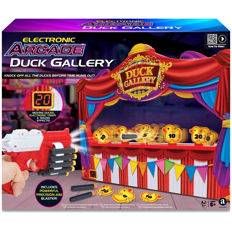Ambassador Electronic Arcade Duck Gallery Nerf Gun Bullet Compatible Shotting