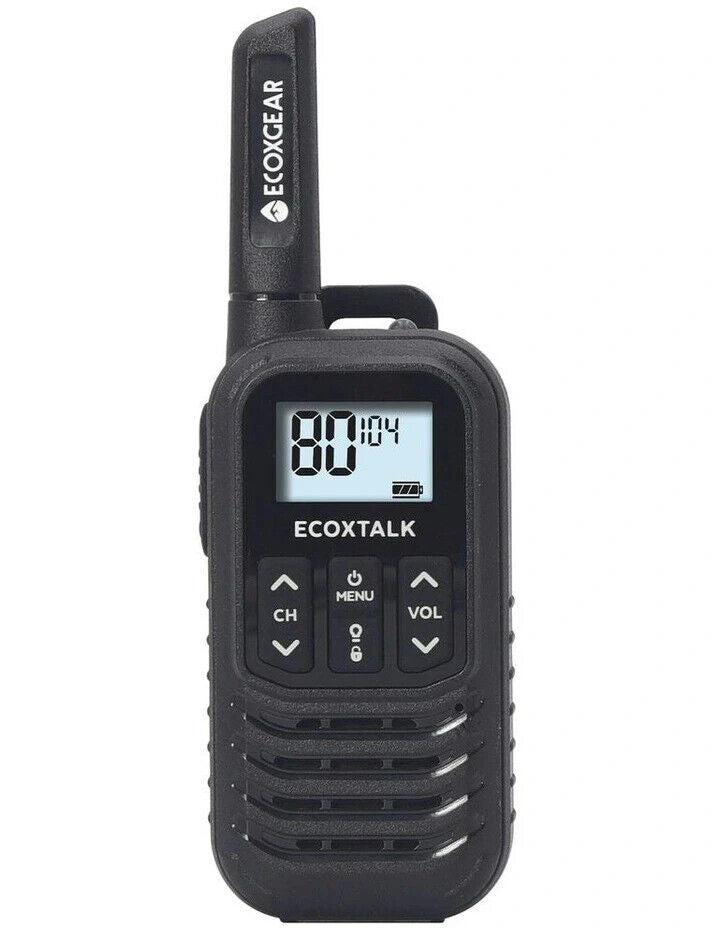 5X ECOXGEAR EXG50 UHF CB Handheld Radio Walkie Talkie 3km LED Torch