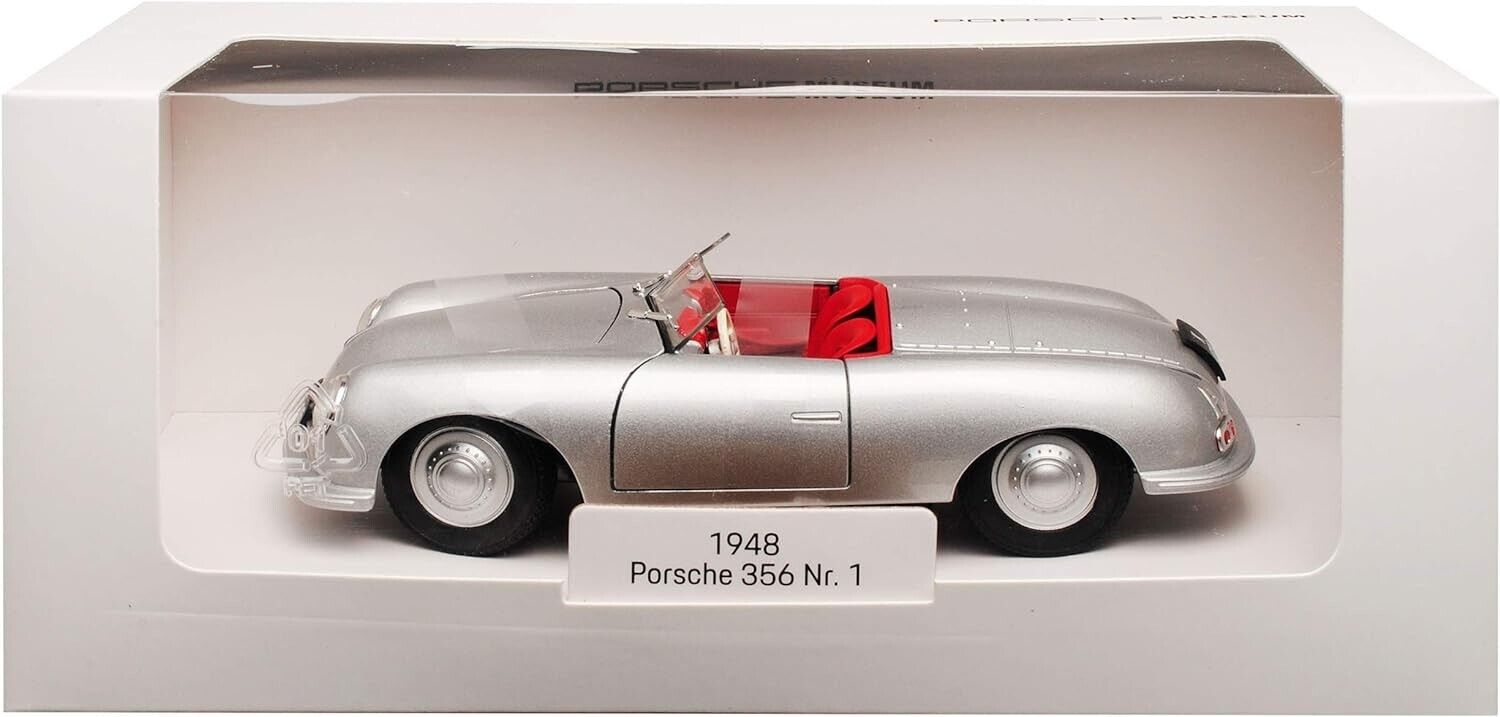 Official Porsche 356 No. 1 Roadster 1948 Alloy Diecast Car 1:24 WELLY MODEL TOY