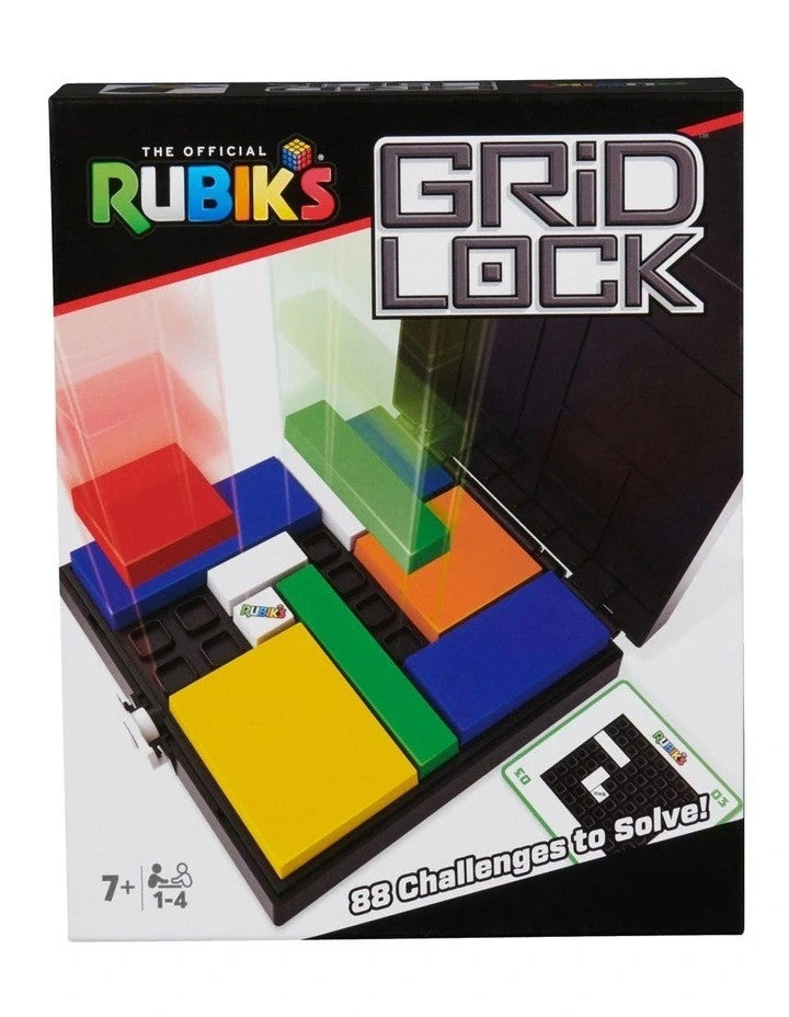 Genuine Original Rubik's Gridlock Game Toy Puzzle Board Kids Strategy Block