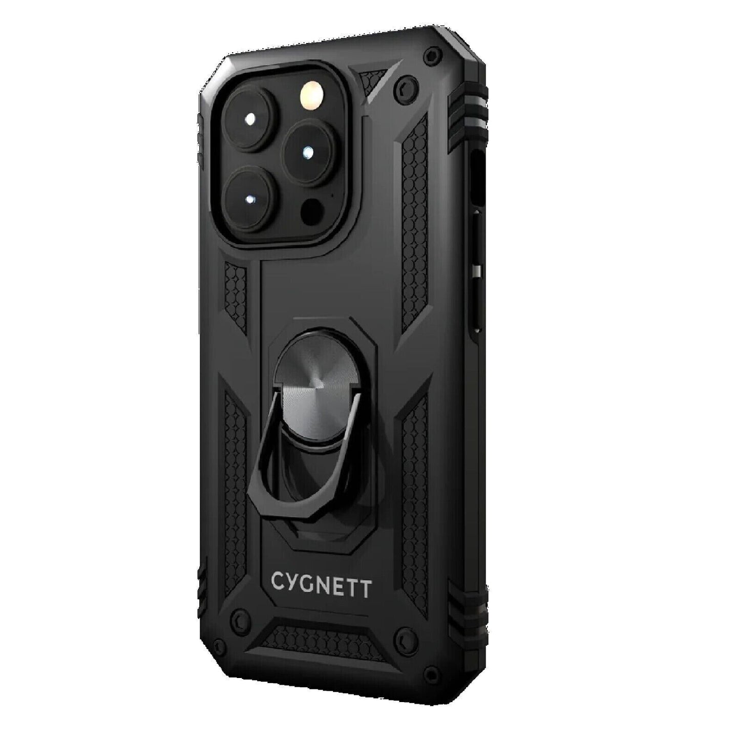 Cygnett Rugged Case With Kickstand For Apple iPhone 15 Pro Max (6.7") - Black