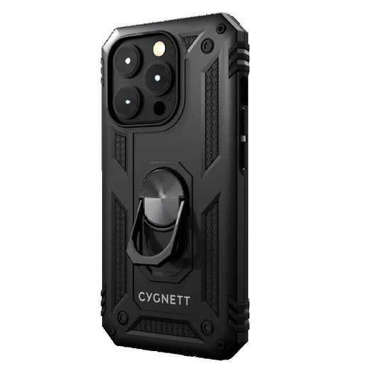 Cygnett Rugged Case With Kickstand For Apple iPhone 15 Pro Max (6.7") - Black