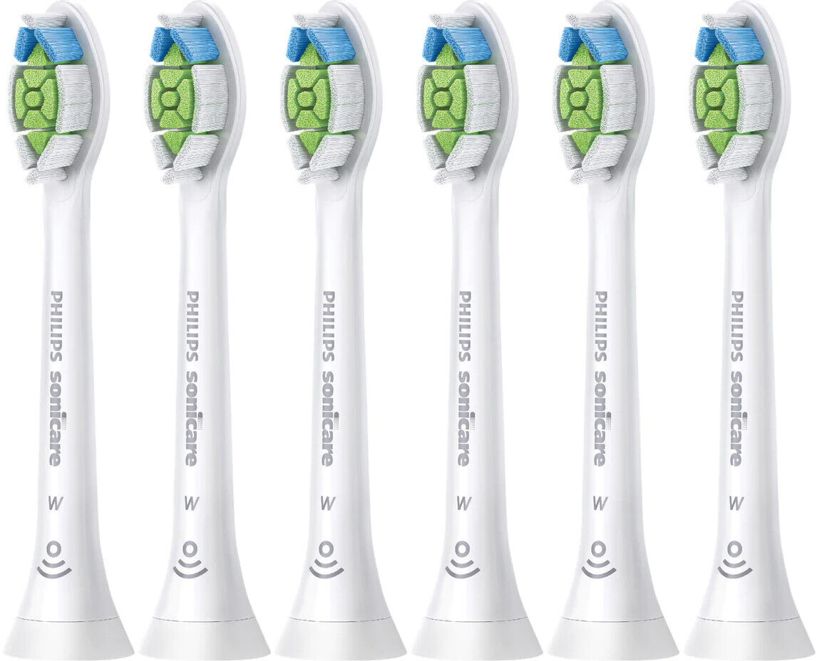 6x Genuine Philips Sonicare W Optimal White Replacement Electric toothbrush head