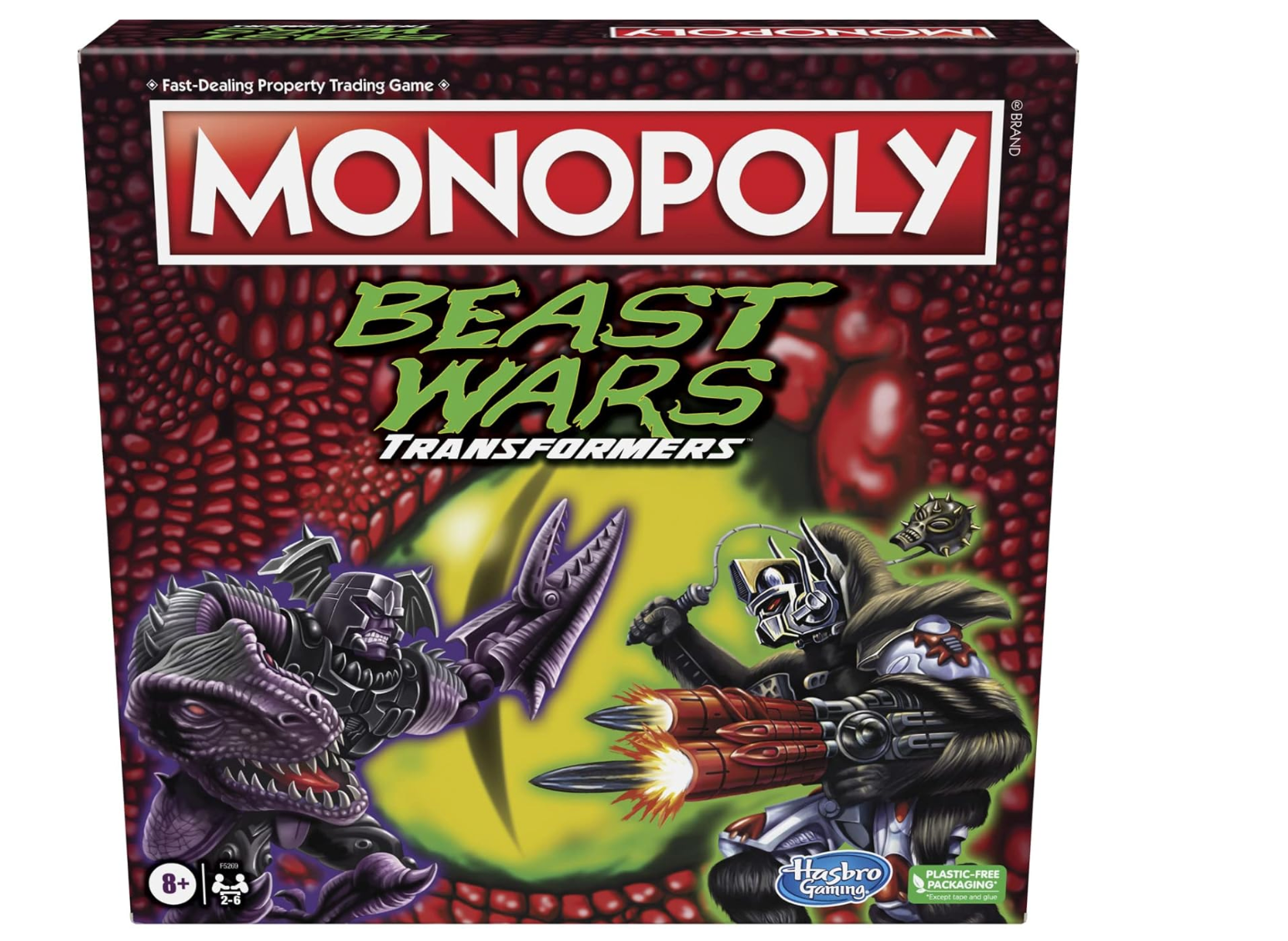 Monopoly Beast Wars: Transformers Edition Board Game Age 8+ 2 - 6 Players