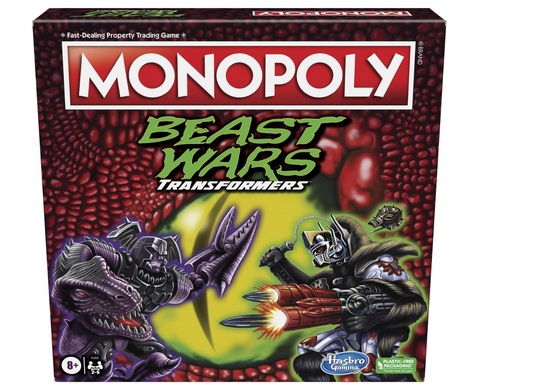 Monopoly Beast Wars: Transformers Edition Board Game Age 8+ 2 - 6 Players