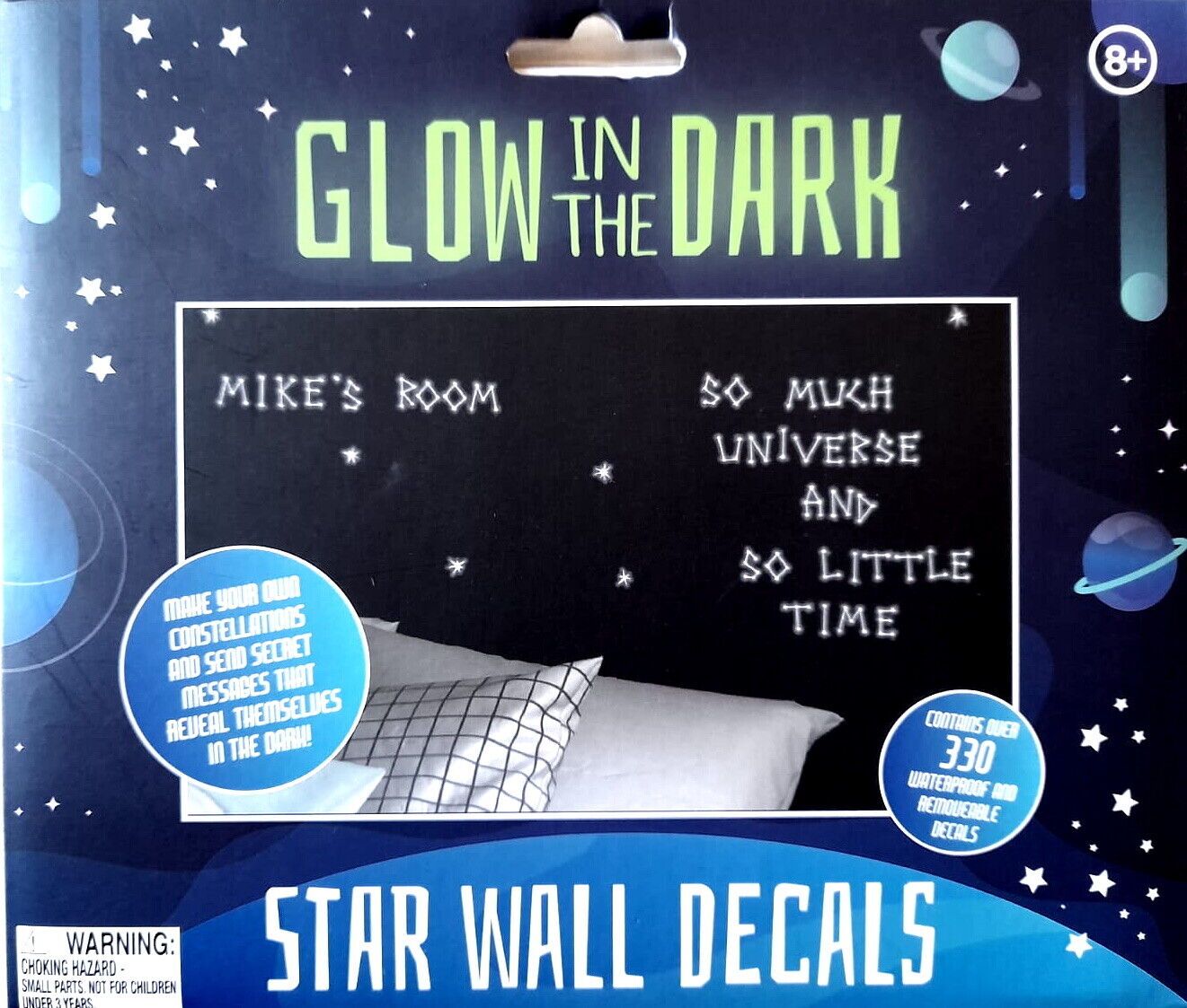 335 SUPER BRIGHT Glow In The Dark Star Wall Decals Decoration Stickers Luminous 