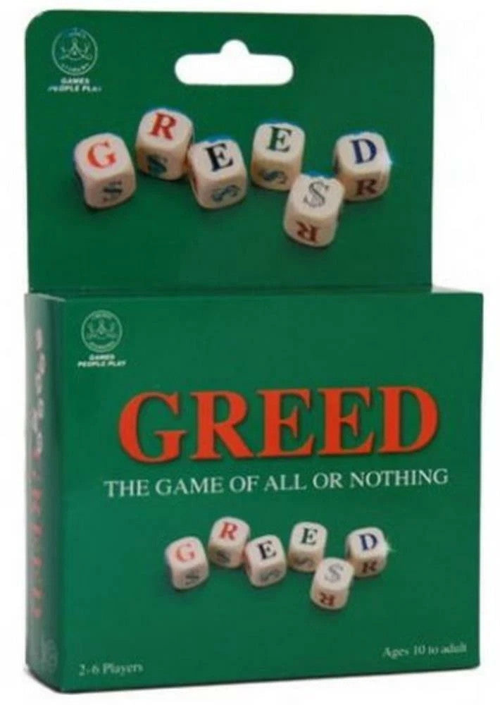 Greed Board Game - The Game of All or Nothing AGE 10+ 2-6 Players