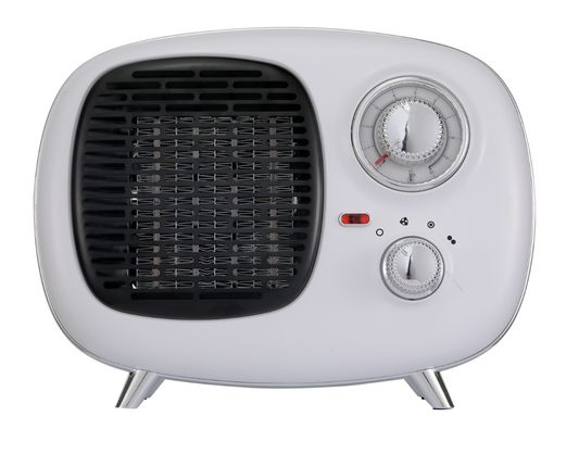 Hoover Ceramic Heater Retro Design Small Fan Portable Electric 1500W