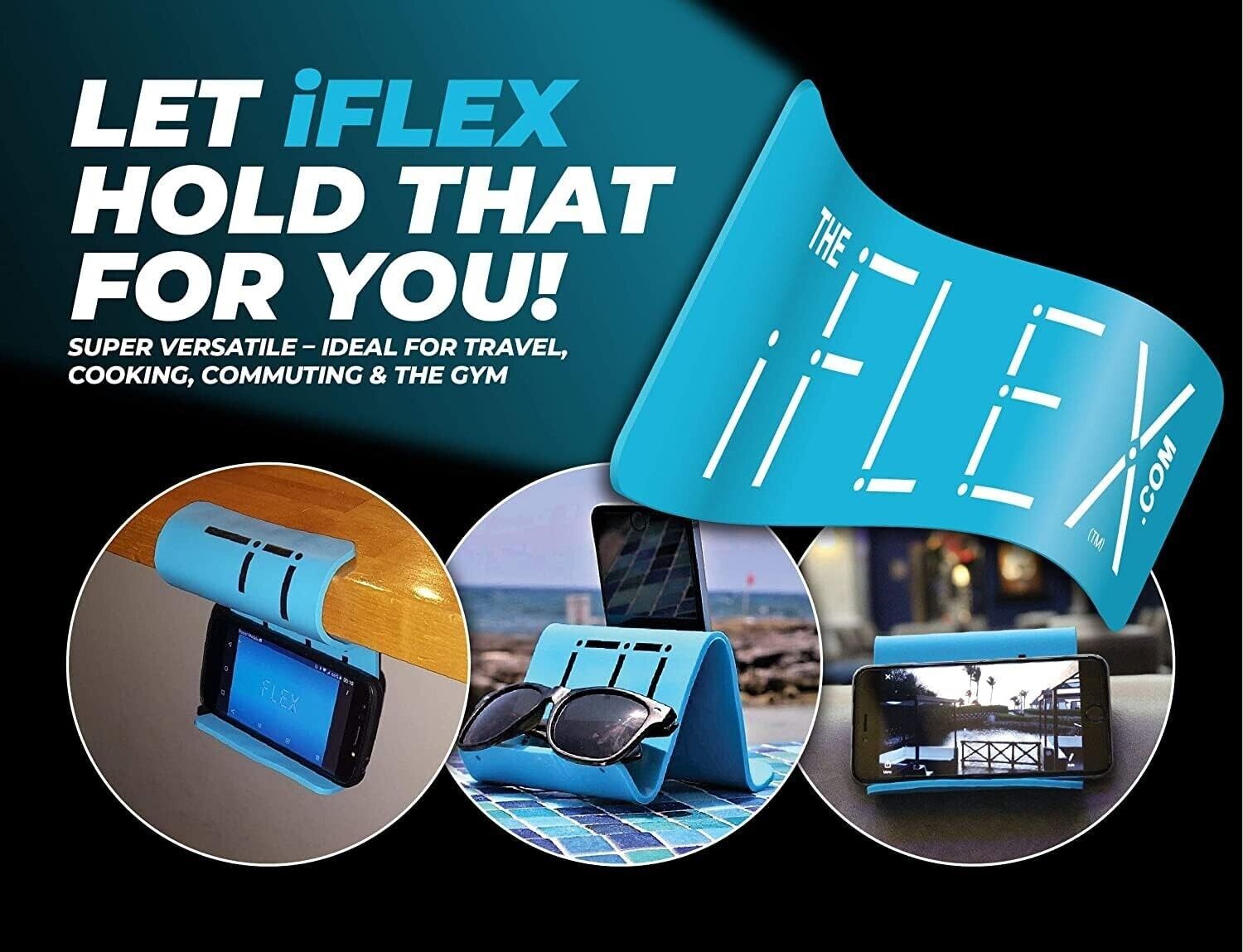 iFLEX Flexible Phone & Tablet Stand Bends To Any Shape Hands-Free Flex It Oz AU
