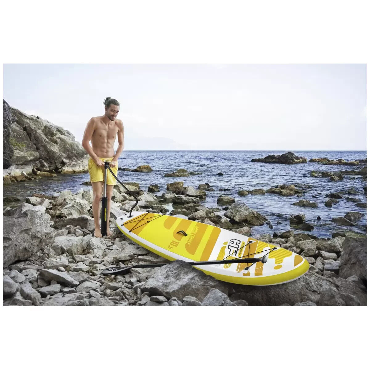 Hydro-Force Aqua Cruise Inflatable Stand Up Paddleboard Set 3.2M SUP