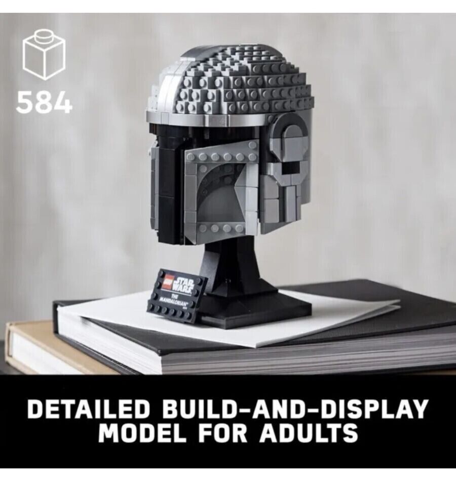 LEGO 75328 Star Wars The Mandalorian Helmet Brand New Sealed