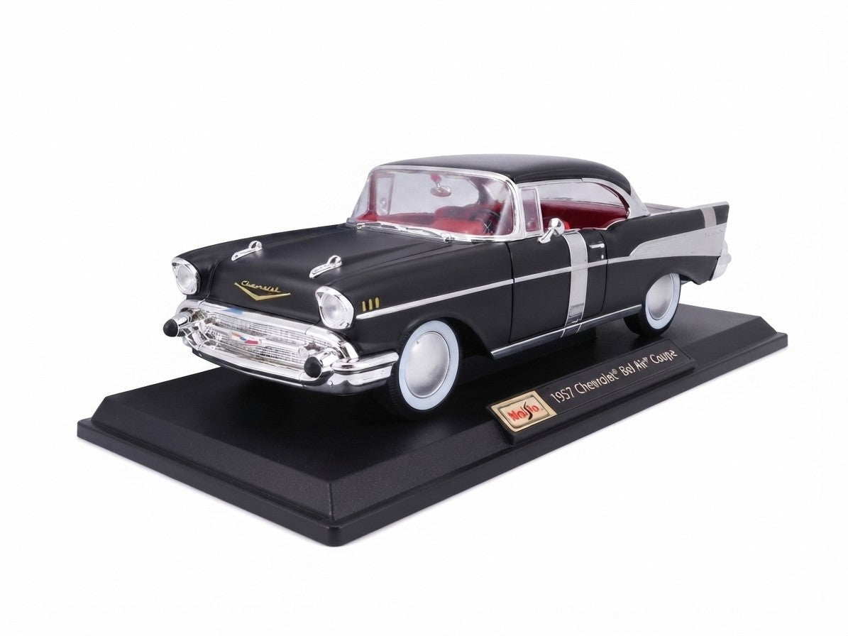 Maisto 1:18 2026 Special Edition Car – 1957 Chevrolet Bel Air Coupe (Black)
