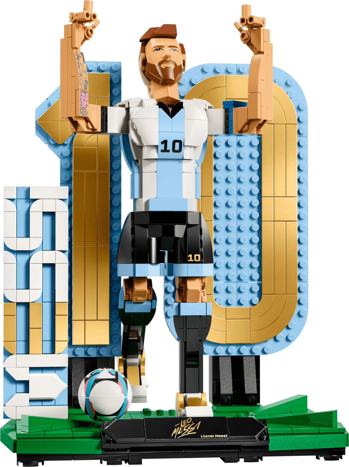 LEGO 43015 Editions Football Lionel Messi - Football Legend *AU STOCK*