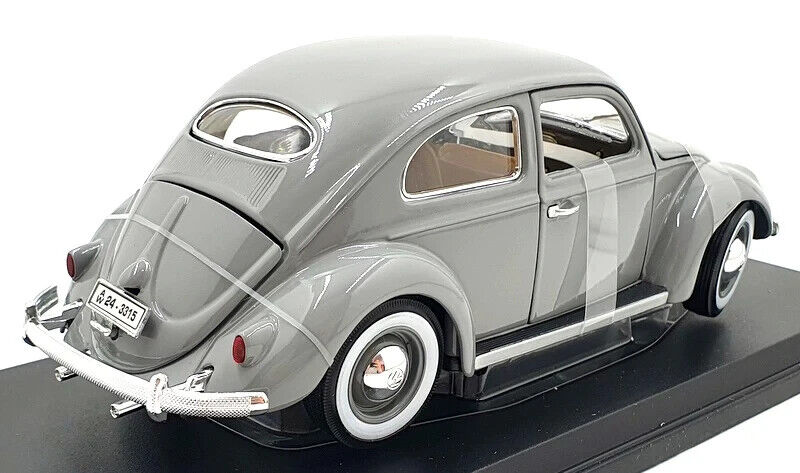 Maisto 1955 Volkswagen Kafer Beetle 1:18 Size Grey Diecast Special Edition 