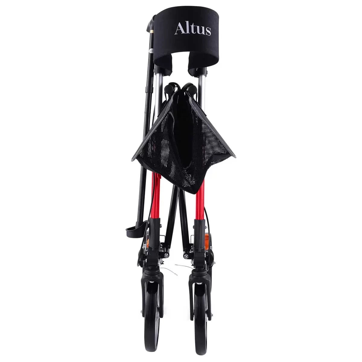 Altus Deluxe Euro Style Walker Rollator 10 Inch Wheel Red