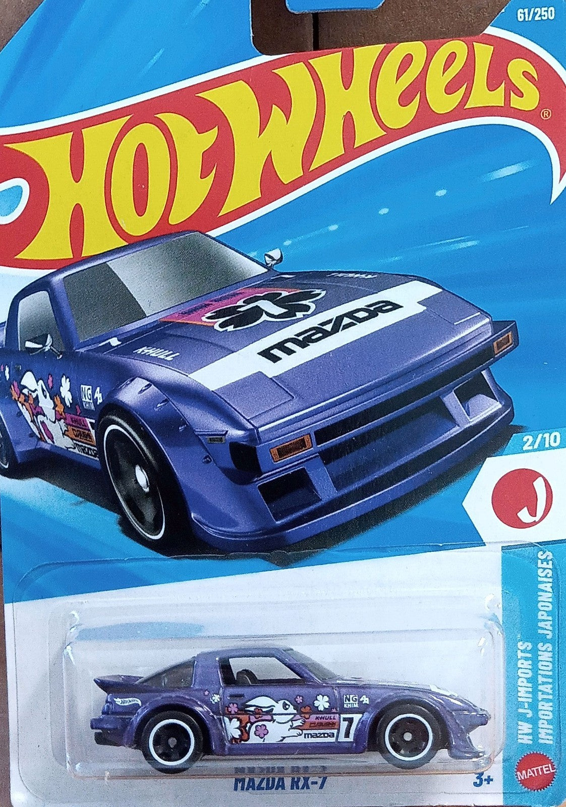 Hot Wheels J-Imports 2/10 - Mazda RX-7 Purple 61/250