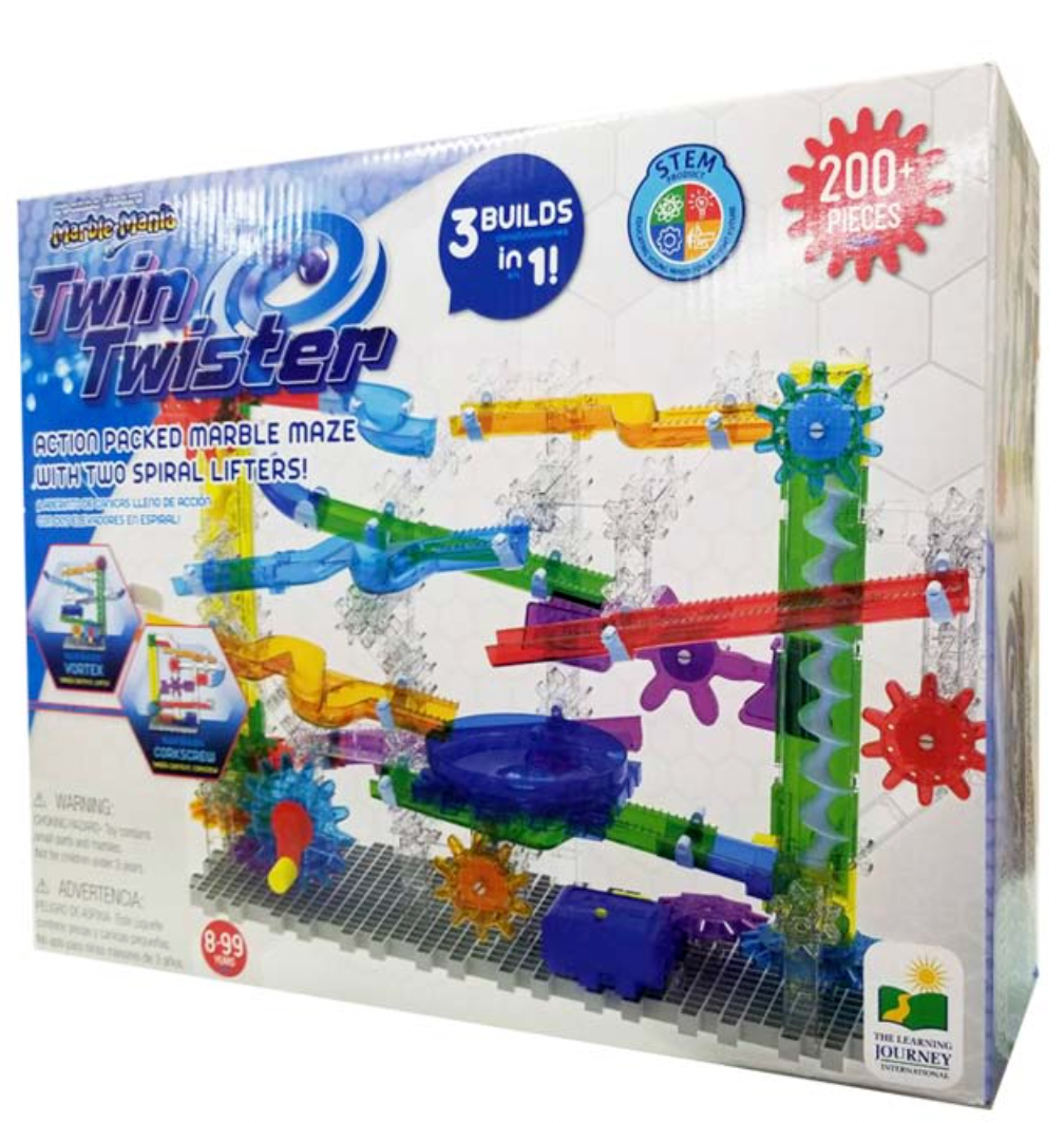 Techno Gear Marble Mania Twin Twister STEM Educational Building Kit
