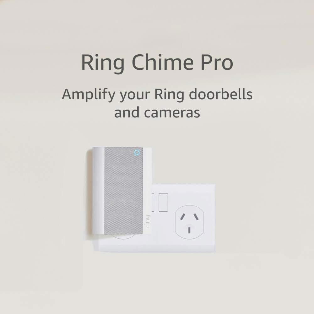 Ring Chime Pro 2nd Gen Indoor and Wi-Fi Extender ONLY for Ring Devices White