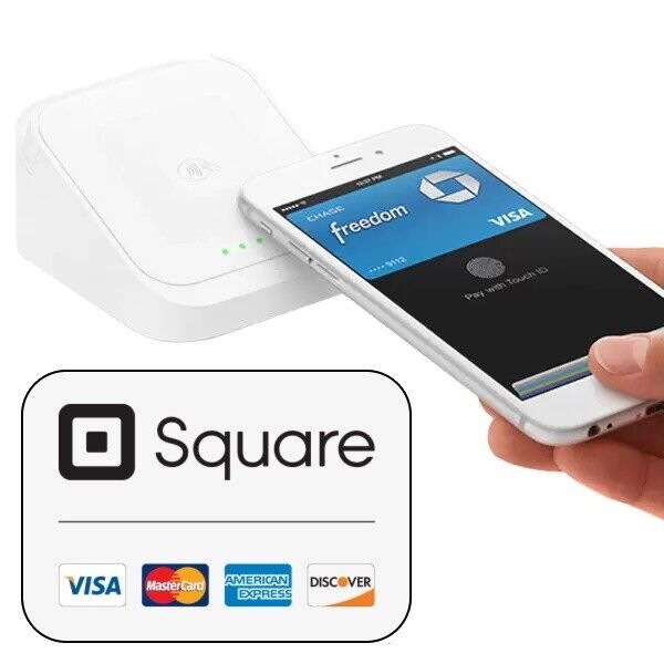 Square Reader And Dock Card Scanner Swipe Chip Credit Debit Payment Portable 