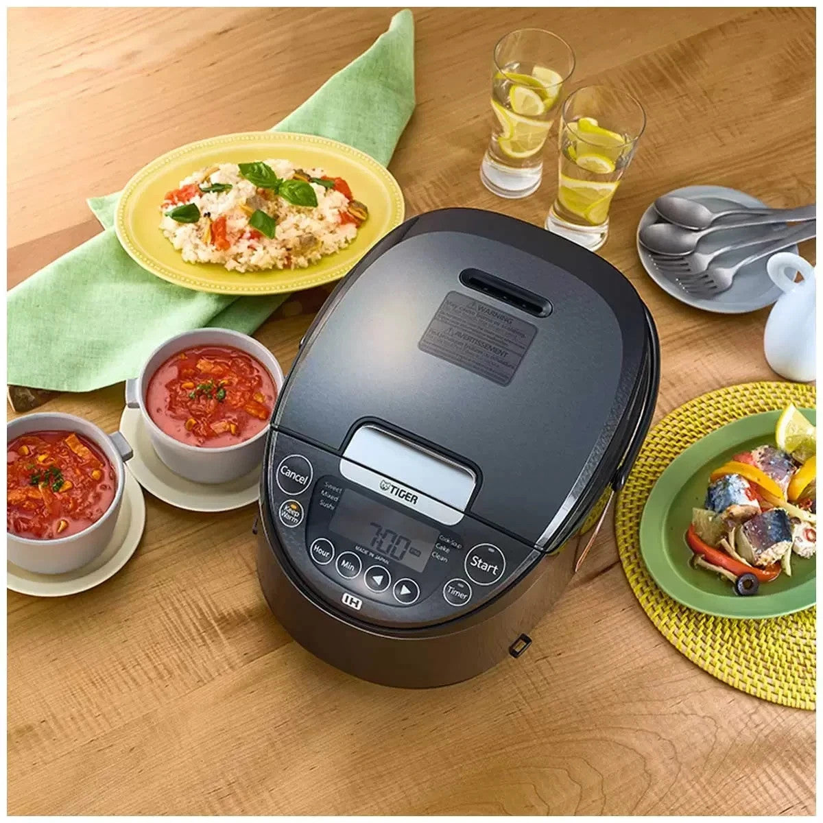 Tiger 5.5 Cup IH Rice Cooker - Induction Heating Multifunctional Cooker JPWG10A