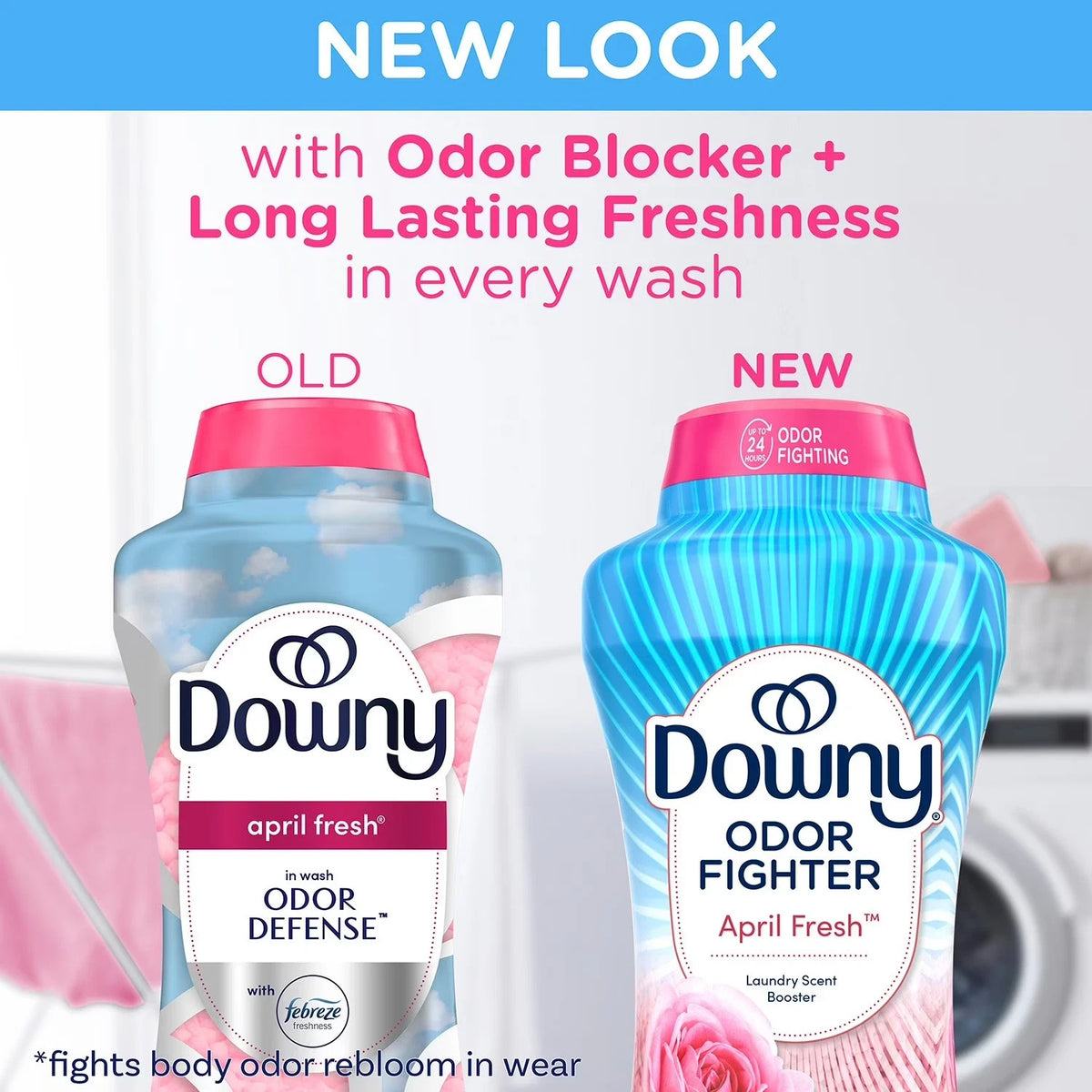 Downy Beads April Fresh Odor Fighter Laundry Scent Booster 2 x 992g (1.982 kg)