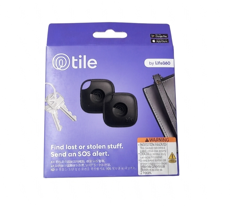 2-Pack Life360 Tile - Bluetooth Tracker, Keys Finder Locator for iOS Android