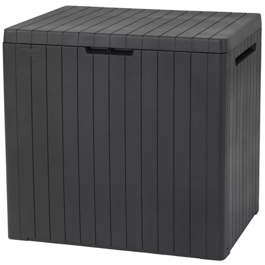 Keter City Box 2-IN-1 Storage 113L or Seat - Outdoor Weather Resistant Durable