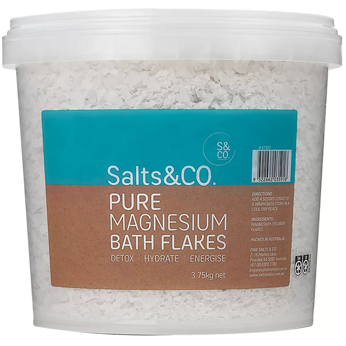 Salts & Co Pure Magnesium Bath Flakes 3.75kg