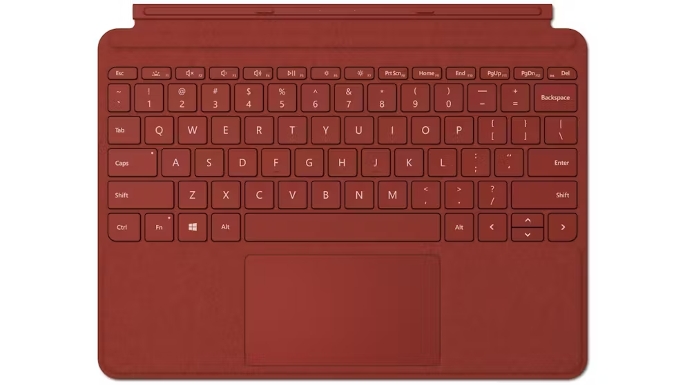 Microsoft Surface Go Signature Type Cover Poppy Red Full Keyboard Touch Pad New