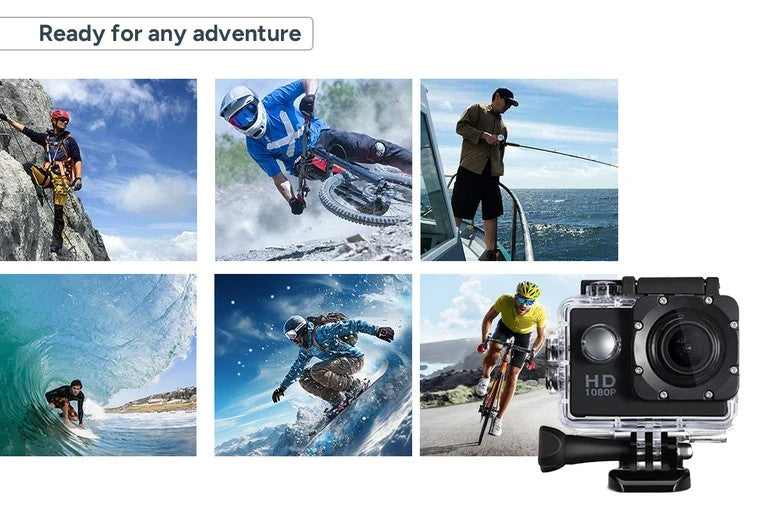 1080P Action Camera HD WiFi DV Sports Camcorder Underwater Cam Video Recorder