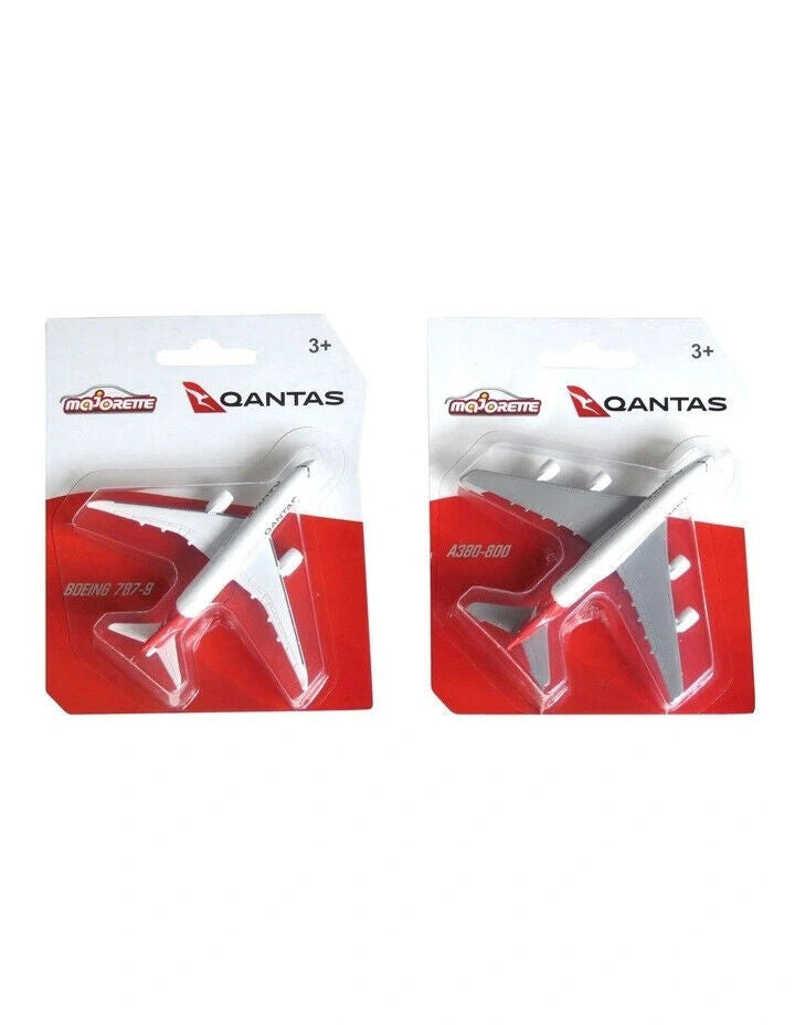 Majorette Qantas Model Planes AirBus A380-800 Boeing 787-9 Assortment