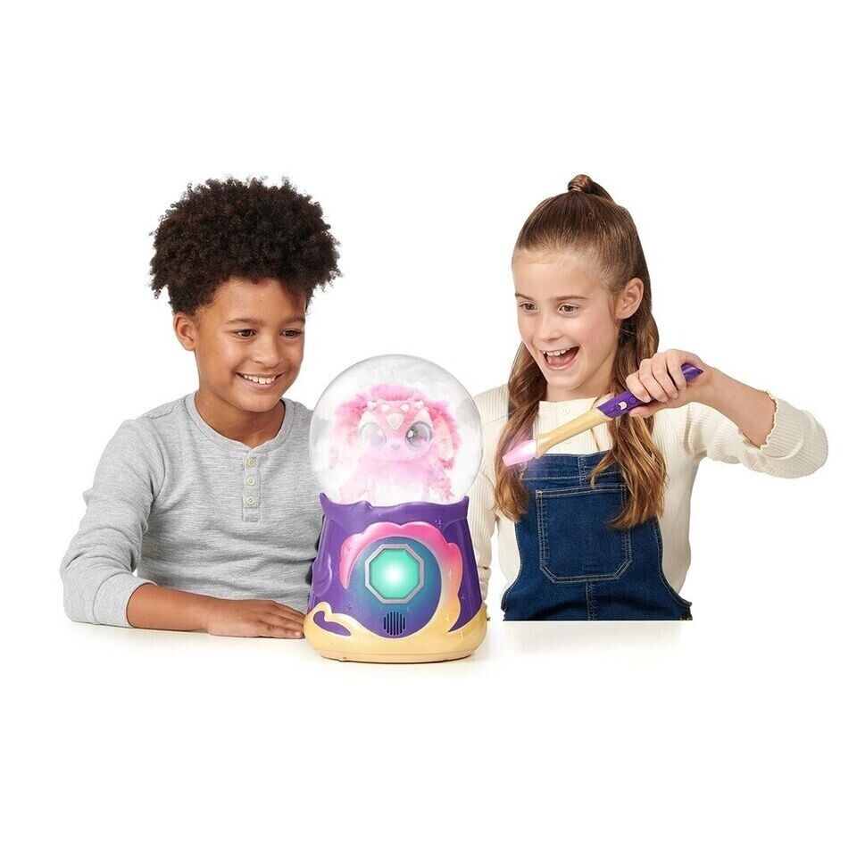 MAGIC MIXIES Magical Misting Crystal Ball with Interactive 20.3cm Pink Plush Toy