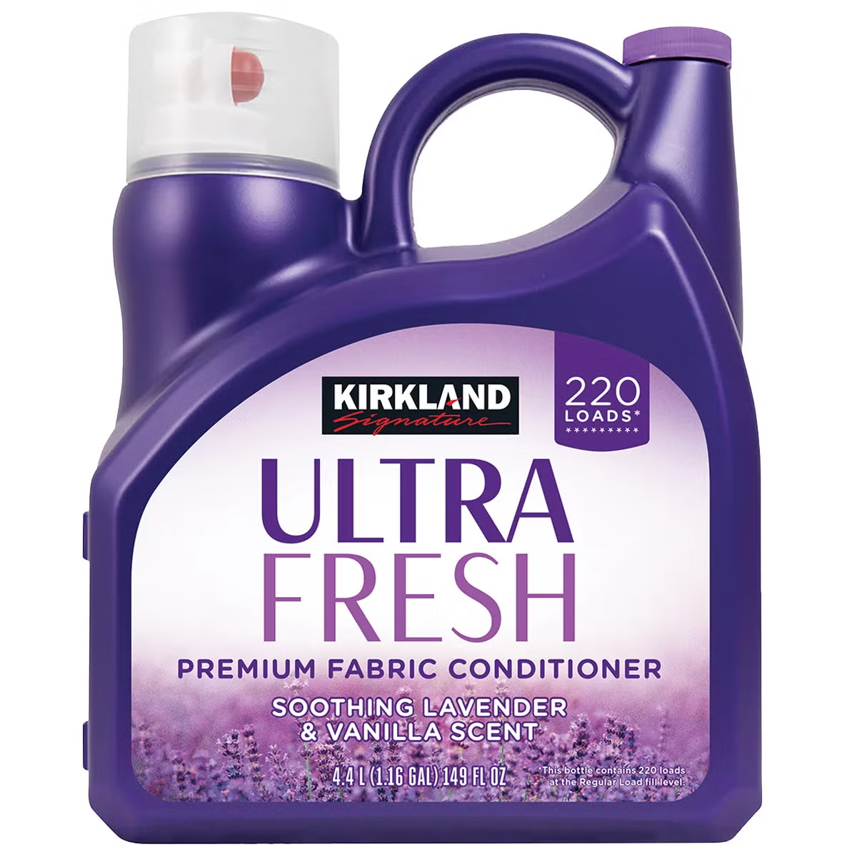 Kirkland Signature Ultra Fresh Premium Fabric Softener Lavender & Vanilla 4.4L