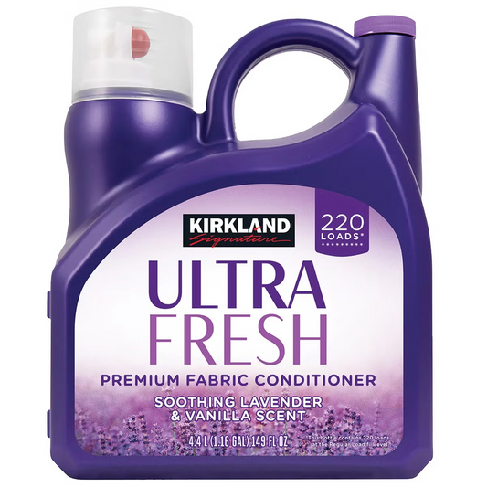 Kirkland Signature Ultra Fresh Premium Fabric Softener Lavender & Vanilla 4.4L