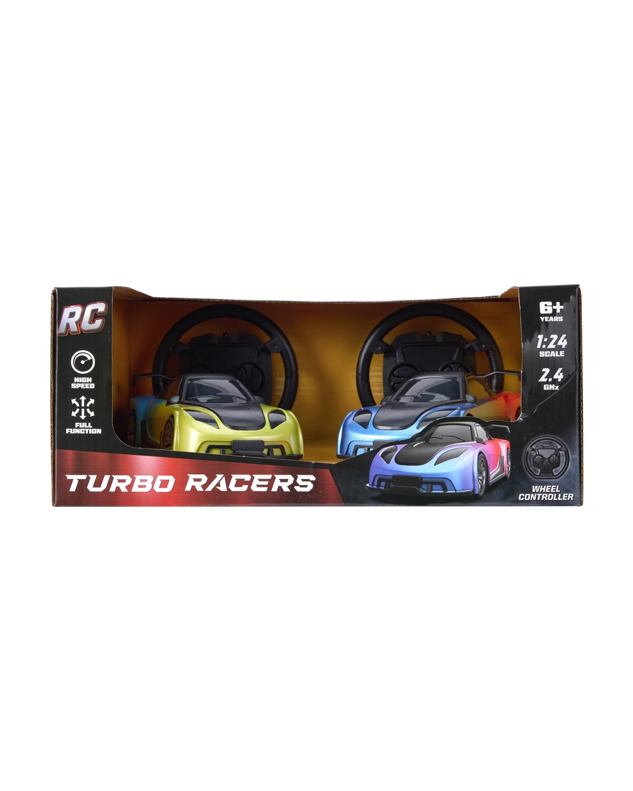 2 Pack 1:24 Remote Control Turbo Racers Car Twin Pack VS RC Toys Kids Gift
