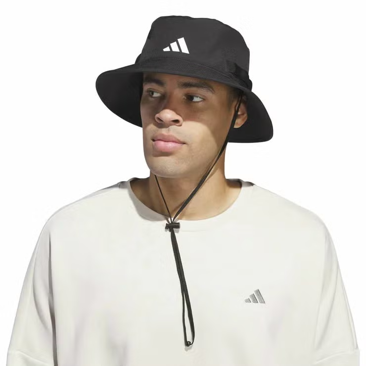 Adidas Adult-Unisex Originals Victory Bucket Hat Lightweight UPF50 White/Black