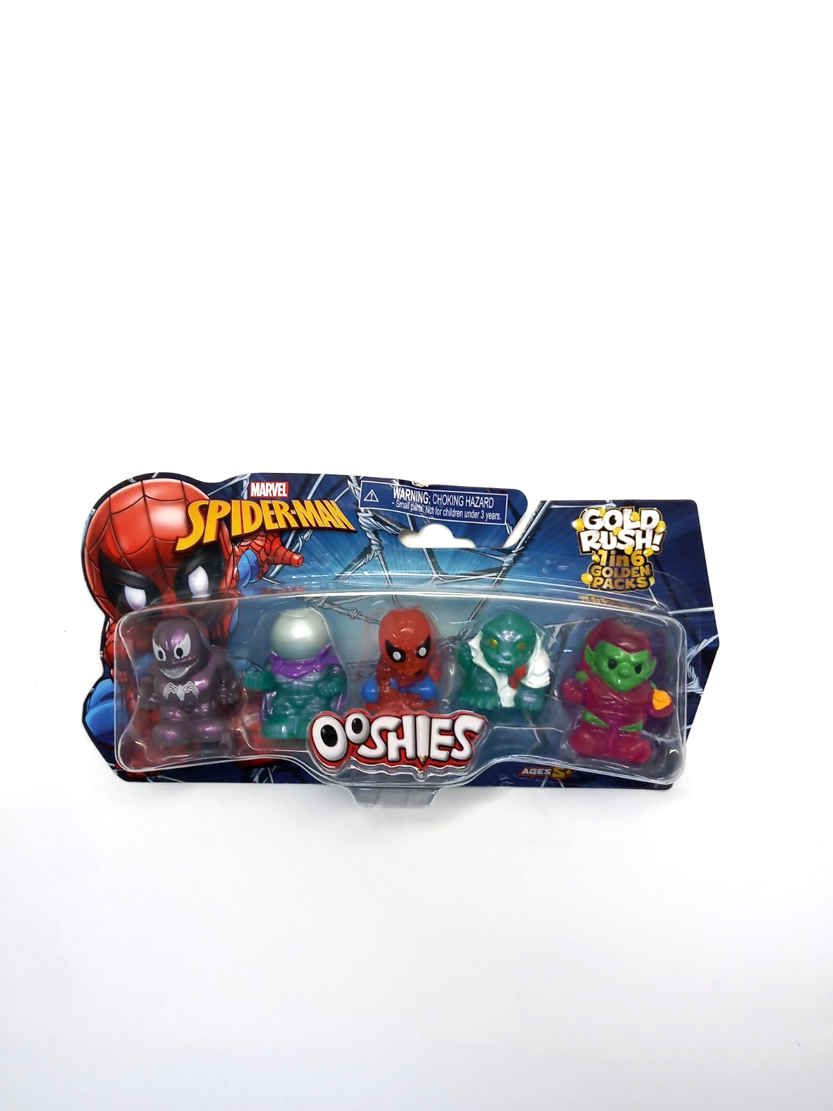 Ooshies Marvel Spider-Man Gold Rush Standard 5 Pack