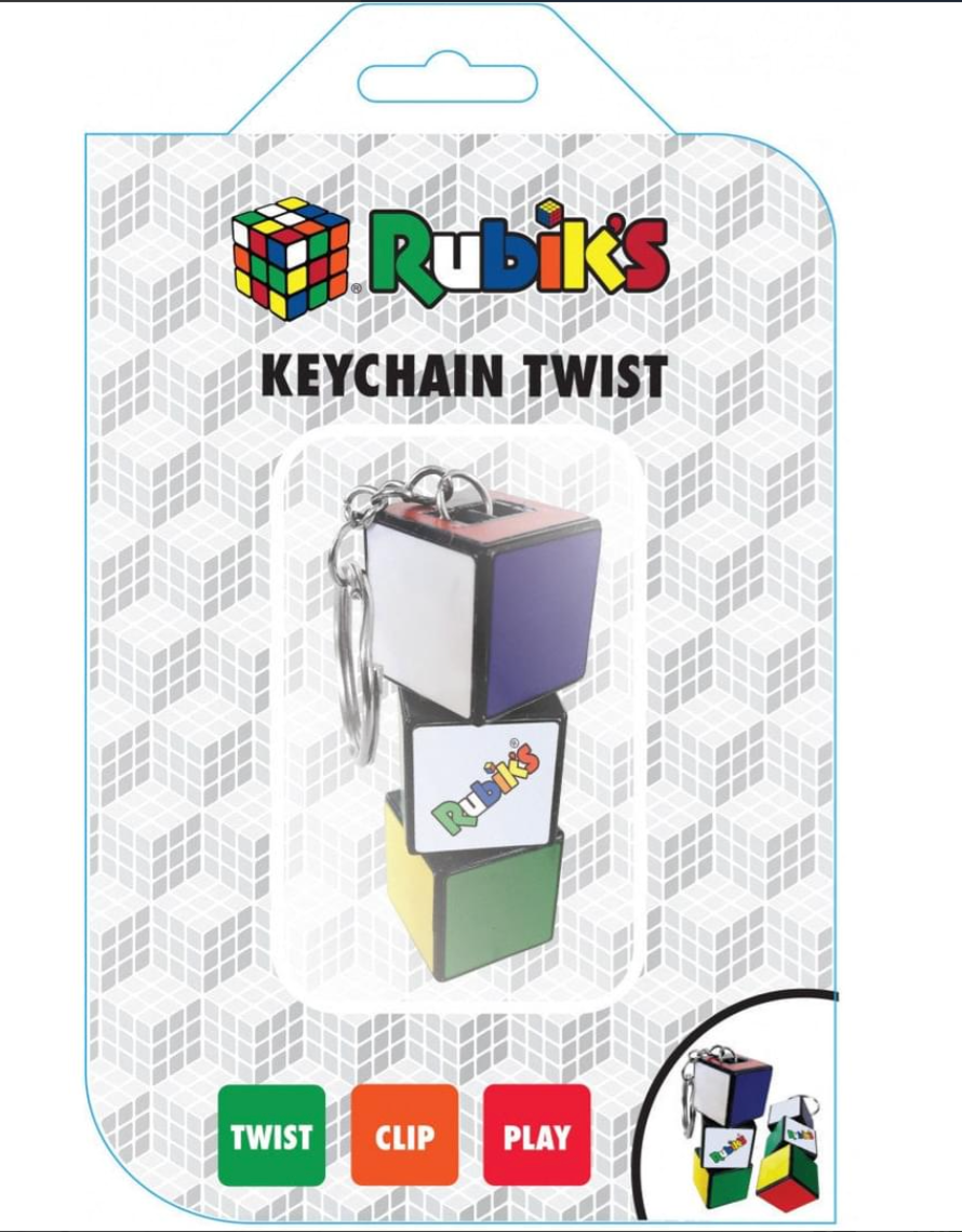 Rubik's Keychain Twist Clip Play Age 5+