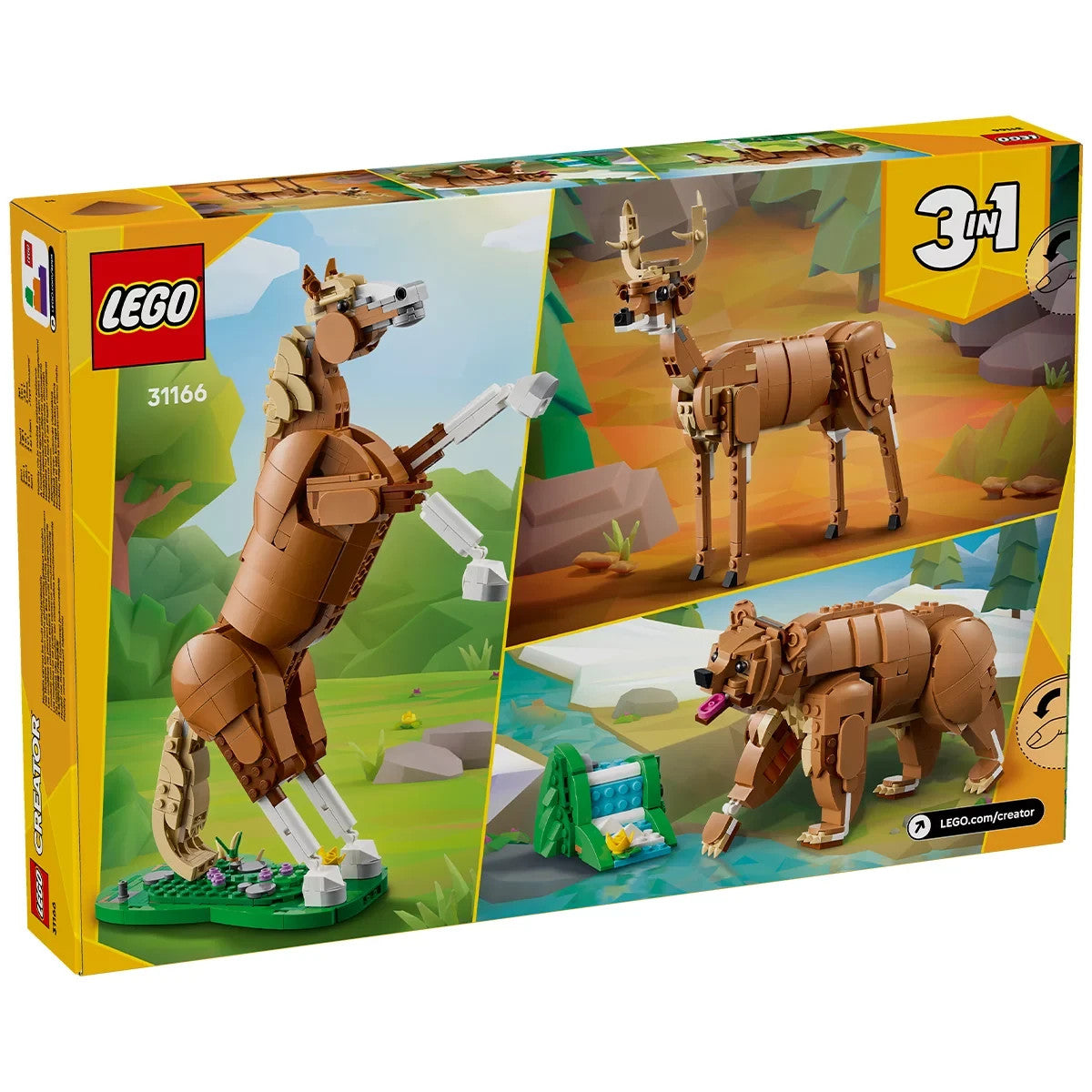 LEGO® Creator 31166 - 3-in-1 Beautiful Horse Toy Animal Building Set