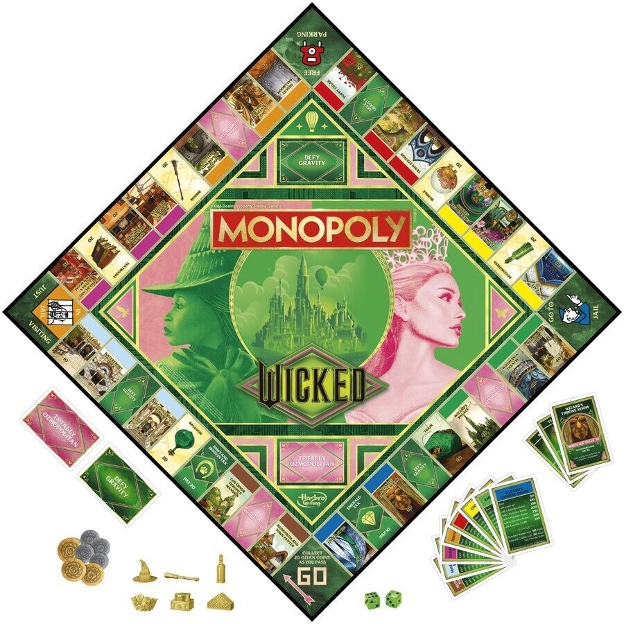 Monopoly Wicked Edition Board Game   Inspired by The Motion Picture   Ages 8+   