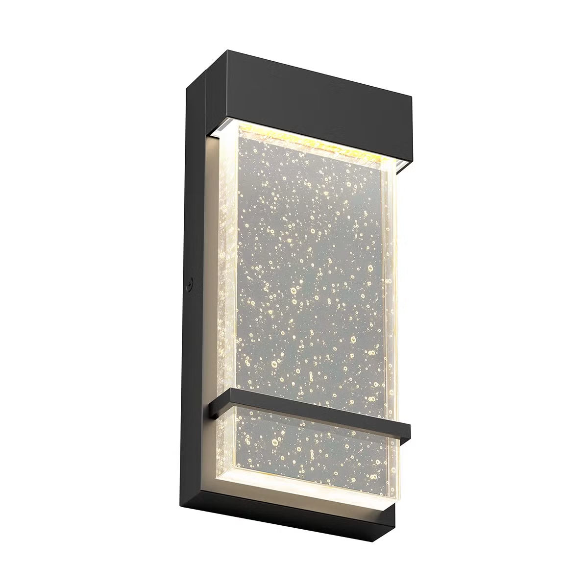 Artika Skyler Indoor-Outdoor Bubble Glass LED Wall Light OUT-SK-C6BL Black