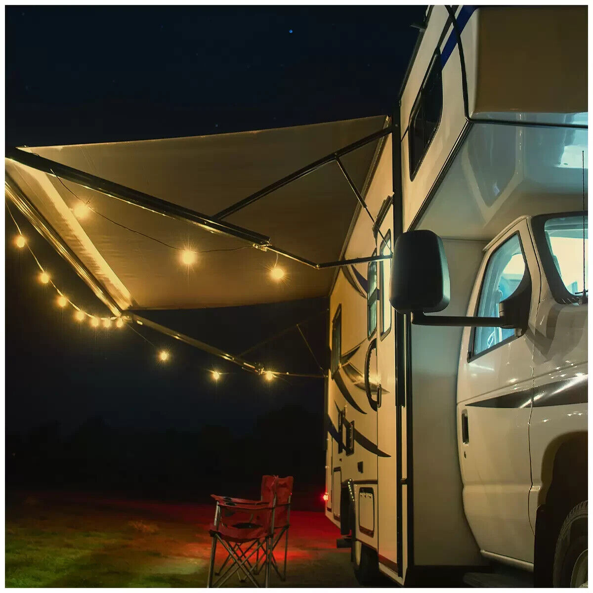 Feit 14.6m/48ft 24 Sockets IP65 Indoor/Outdoor LED Filament String Light Set