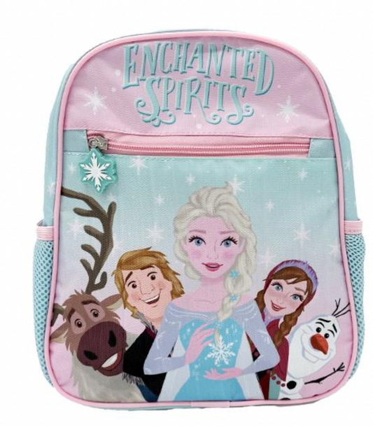 Licensed Frozen Kids Backpack Zip pockets Side sandwich mesh pockets Padded back